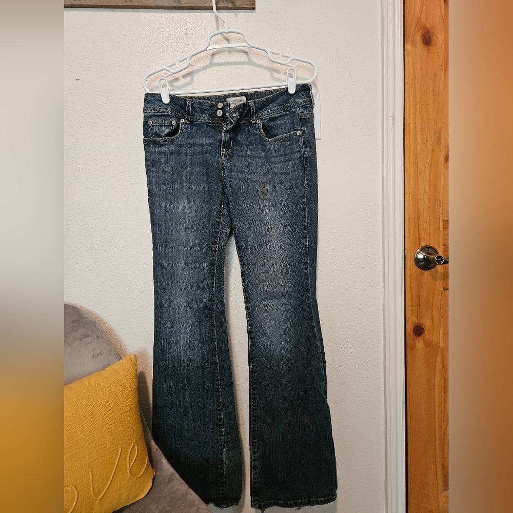 Aeropostale Hailey Flare Curvy Jeans 7/8 Long